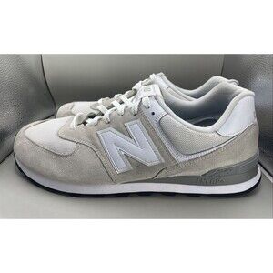 New Balance 574 Nimbus Cloud Mens Size 16 2E Wide Gray White  ML574EVW EUC